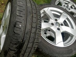 Alu kola Torino ET 35 LK100, pneu Continental 185/55 R 15,