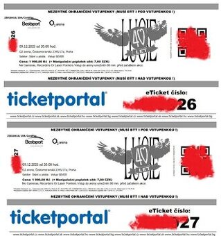 Predám vstupenky Lucie 40