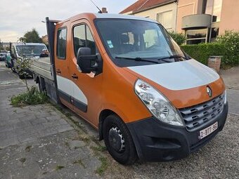 RENAULT MASTER double cab 7 míst  valník 2013 190tkm  2,3 d