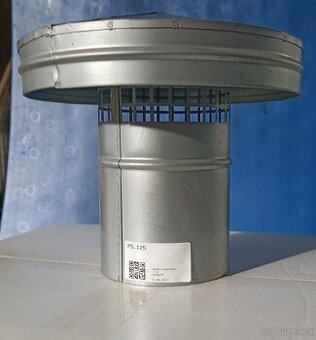 Vzduchotechnika -Protidešťová stříška OS 125 Výfukový kus