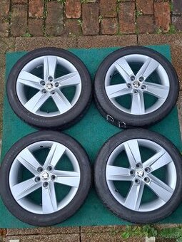 ALU KOLA ŠKODA RAPID / FABIA III.+LETNÍ PNEU-- 215/45/R16 "