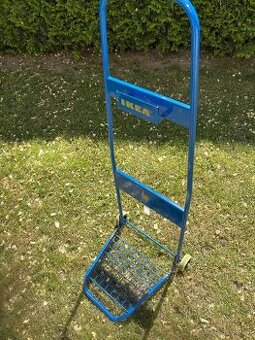 Vozík Ikea na kolečkách skládací modrý