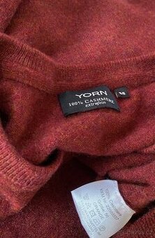 Rezervace.  Kašmírový pánský svetr zn Yorn vel.56, kašmír