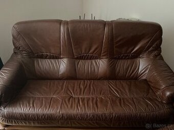 Kožená sedací souprava 3+1+1