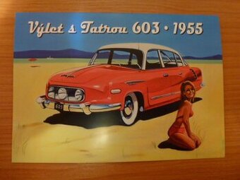 Tatra 603 - 1955 Folder s 0 Euro bankovkou