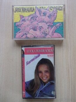 2x MC - J. NOHAVICA - TŘI ČUNÍCI, L. VONDRÁČKOVÁ - MARMELÁDA