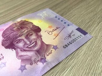 0 Euro Souvenir bankovka LADY DI / princezna Diana