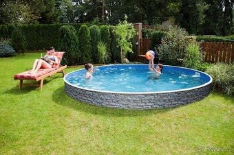 bazén  Azuro Vario V1 Plus s dekorem přírodního kamene