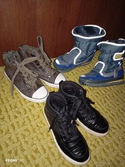 Zimni boty 34 + kecky
