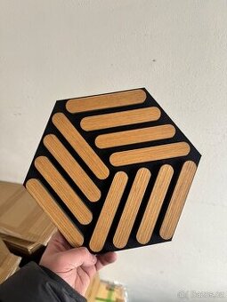 Akustické panely HEXAGON – Dub jantarový