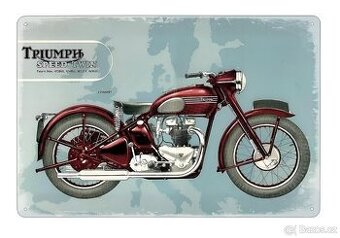 plechová cedule - motocykl Triumph Speed Twin