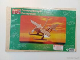 Dřevěná skládačka - Letadlo (3D puzzle)