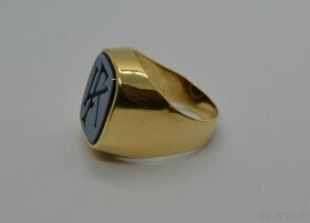 Starý zlatý pánský prsten - 1