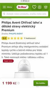 Philips Avent - ohřívač lahví dětské stravy - 1