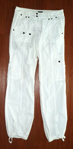 Bílé letní bavlněné kalhoty, vel.36, zn. Trailer