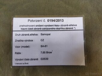 Znehodnocený sa 61, s doklady, napevno
