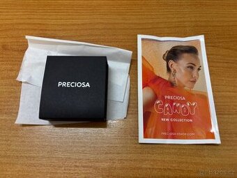Preciosa Stříbrné náušnice Pearl Heart s říční perlou Precio