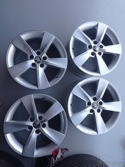 Sada 4x al disků ALORE 16" ORIGINAL SKODA FABIA III, RAPID