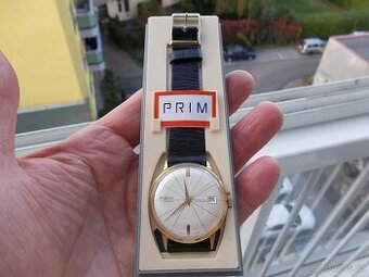vzacne zlacene hodinky prim 17 jewels rok 1967 ala diplomat