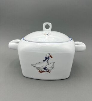Porcelánová mísa Tetra, husy, mísa na polévku, MZ