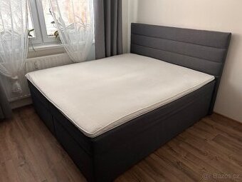 Manželská postel 180x200 s úložným prostorem