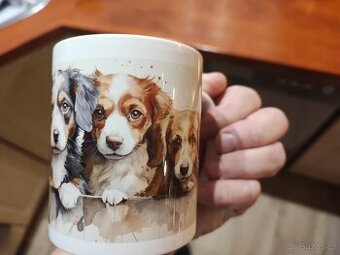 Prodám hrníčky 0,33l s motivem na přání