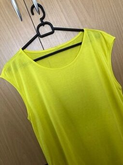Žlutý neonový top, NOVÝ, vel.Takko, vel.M