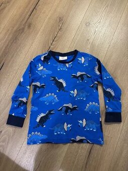 Chlapecké modré triko, s dinosaury, vel. 116, C&A