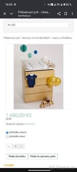 Přebalovací pult na Ikea Malm