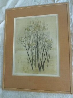 MILADA SUKDOLÁKOVÁ - Orig Grafika - Lept - Zarostlé Město