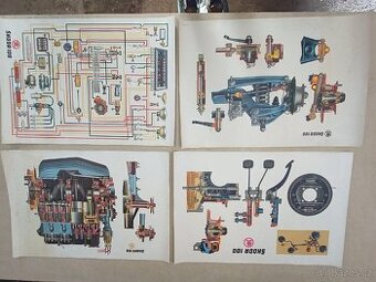 Škoda 100 dobové plakáty