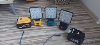 Led světlo,pro Aku Makita, 4“ přenosný reflektor,2x US