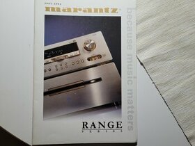 Prodám prospekt Marantz Range series 2001
