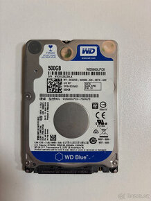 Western Digital 500GB, 2.5", 5.400ot, 16MB, SATAIII