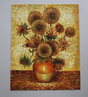 Puzzle malované Slunečnice ala Vincent van Gogh - 300 dílků