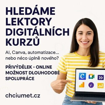 Lektor digitálních kurzů - umělá inteligence i jiné