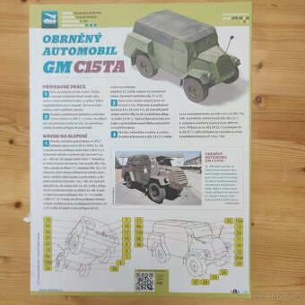 Vystřihovánky obrněný automobil GM C15TA a muzeum - 1
