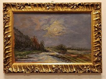 Obraz Z.Várady, olej na desce 21x29