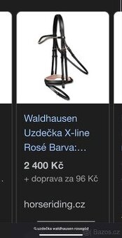 Uzdečka cob Waldhausen Rose gold - 1
