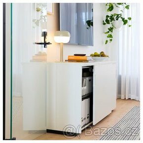 Nová Skříňka bílá Galant Ikea zamykací - 1