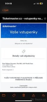 VSTUPENKY POST MALONE🌏
