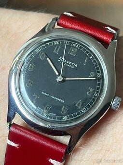 Svycarske hodinky Helvetia / vojensky styl