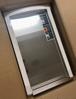 Kolo Style zrcadlo s poličkou teak/bílá s 72% slevou