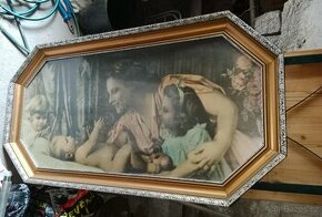 zasklený velký obraz