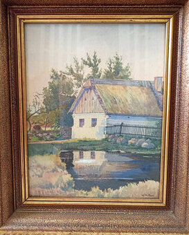 obraz Fr.Řezáč - Venkovský domek