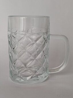 Retro půllitr, Jiří Brabec, stará pivní sklenice, pošta 75.-