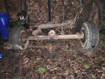 Náprava ze sběracího vozu horal, pneu 10.0/75-15.3
