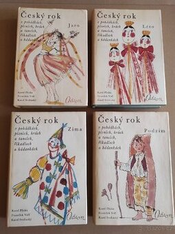 4x kniha Český rok - Jaro, Léto, Podzim, Zima