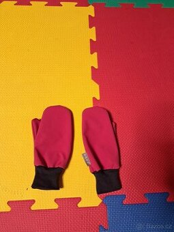 Dětské softshellové rukavice s fleecem  Unuo velikost L