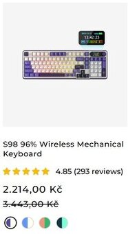 Royal Kludge S98 96% Wireless Mechanical